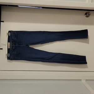 WOMENS HOLLISTER DARK WASH SUPER SKINNY JEANS SIZE 5 LONG/ 27X33